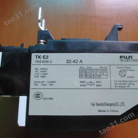 原厂常熟FUJI富士热过载保护继电器TK-E6 110-160A