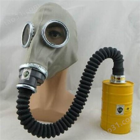 中旺厂家防毒面具 头戴式防毒面具 橡胶全面罩防毒面具