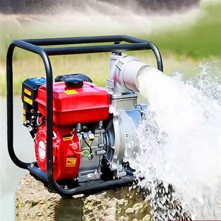 应急抢险用柴油机水泵 四冲程4寸100mm汽油机水泵 灌溉抽水泵