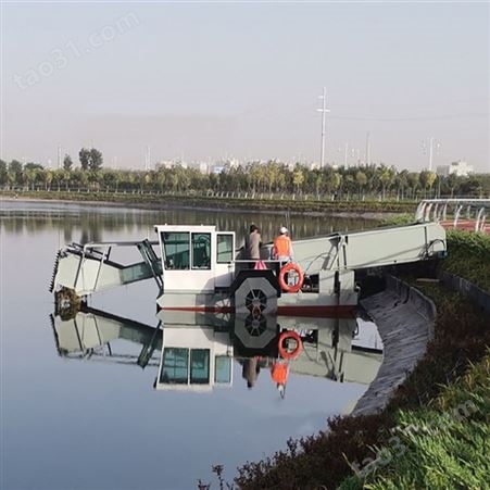 黑龙江打捞船 全自动水面漂浮物清洁设备 圣城江面除草保洁船