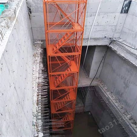 现货供应隧道施工安全梯笼 箱式梯笼 组合式安全梯笼 按时发货