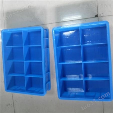 专业生产 斜口零件盒 塑料方盘长方形 货架螺丝盒子
