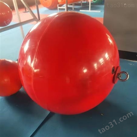 宁波泡沫填充浮球  pe警戒线定点定位串联双耳浮球
