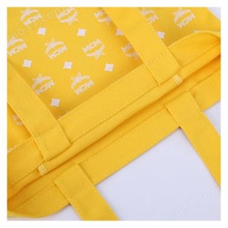 厂家黄色帆布袋定制 帆布袋定做 广告礼品棉布袋定制印刷