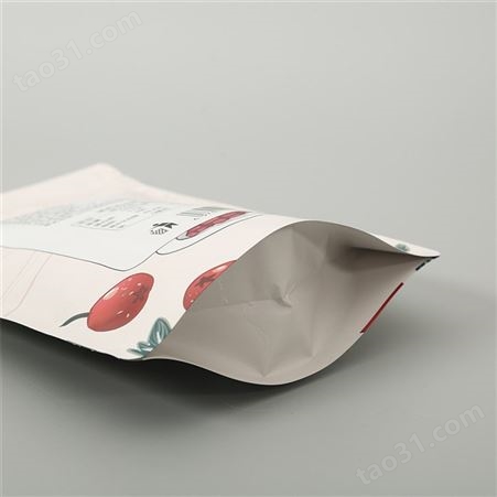 定制自立自封磨砂食品包装袋 山楂条塑料八边封袋 密封枸杞食品包装袋