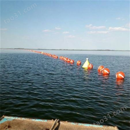 景区湖泊水上游船安全区域围栏警示浮球