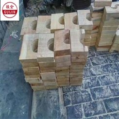 安阳市销售 防振性强 防腐水管垫木 水管木托