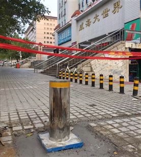 安徽阜阳广场校园不锈钢电动升降立柱成品防撞桩
