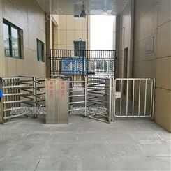 客运车站不锈钢梳状单向出口门 三杆栅栏转闸