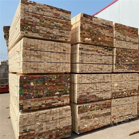 建筑方木 厂家直供3x4白松建筑工地木方可循环利用