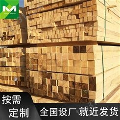 樟子松建筑用木方规格厂家 建筑工程用木方 木方批发市场