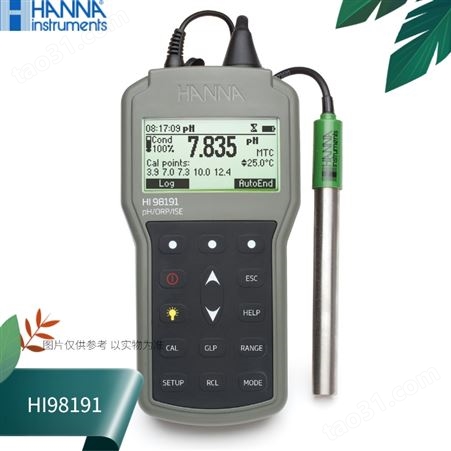 HI98191意大利哈纳HANNA便携式pH/ORP/ISE测定仪
